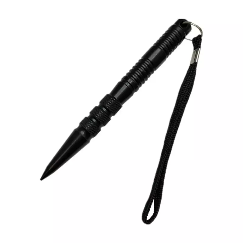 Czarny srebrny samoczynna długopis obronny ochrona bezpieczeństwa przenośne pióro taktyczna wojskowa do samoobrony broń ze stopu aluminium