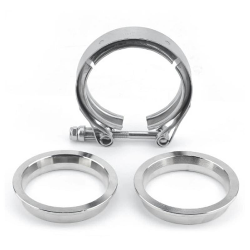 Stainless Steel Exhaust Clamps Stainless Steel Automotive Hose Clamps Exhaust Tubing Connection Tool For Mini Cars SUVs Trucks