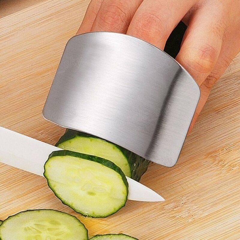 1Pc Kitchenware Stainless Steel Hand Guard Vegetable Cutting Finger Guard Finger Protector Kitchen Gadgets Kitchen Accessories