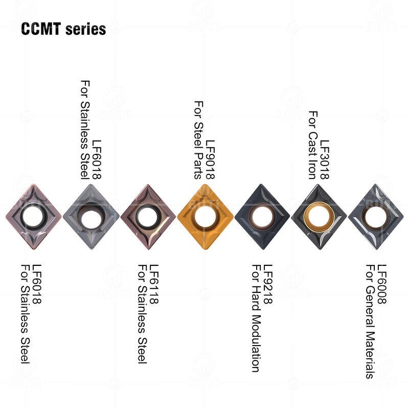 Deskar-insertos de carburo CNC, herramientas de torneado de aleación, 100% Original, CCMT060204, CCMT09T304, CCMT120404, LF6118/LF6018