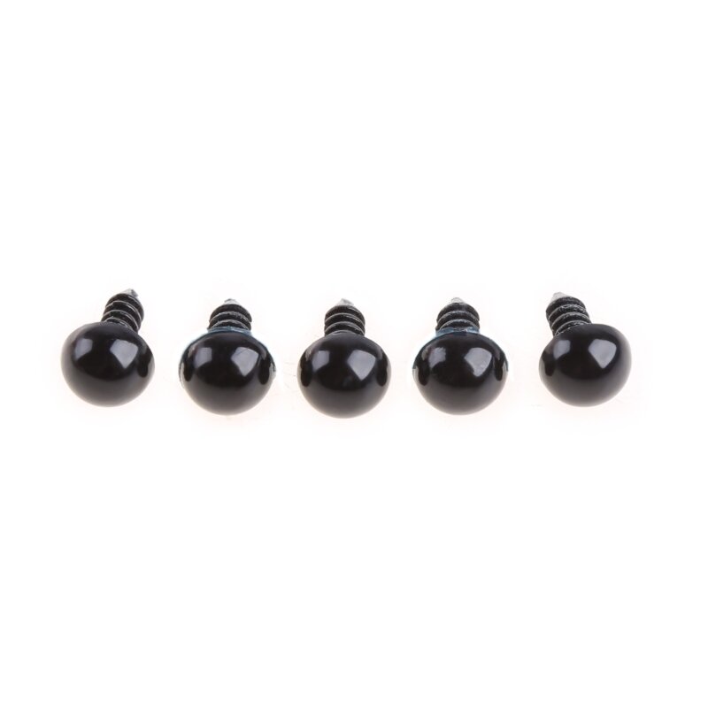 20 stücke 6-20mm schwarz kunststoff sicherheits augen für teddybär/puppen/spielzeug tier/filzen drops hip