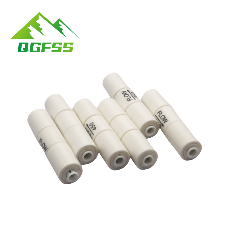 300CC 450CC 800CC 1500CC RO Water System Waste Water Flow Regulater Restrictor 1/4" OD Hose Reverse Osmosis Quick Pipe Fittiing