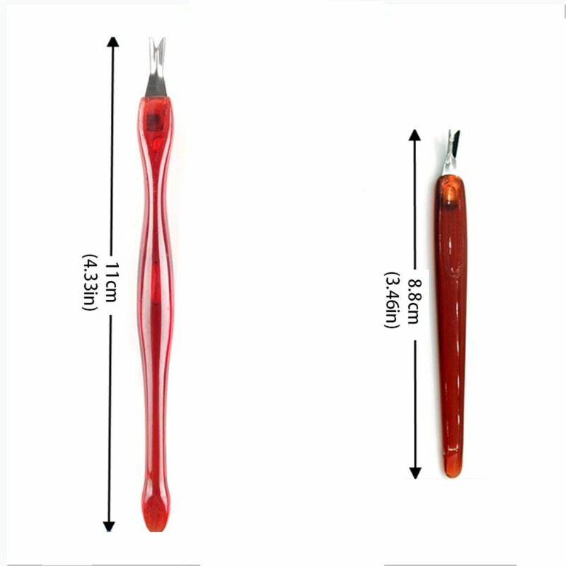 1/5PCS Stainless Steel Tip Cuticle Trimmer New Nail Art Accessories Portable Nail Care Tool Durable Dead Skin Fork