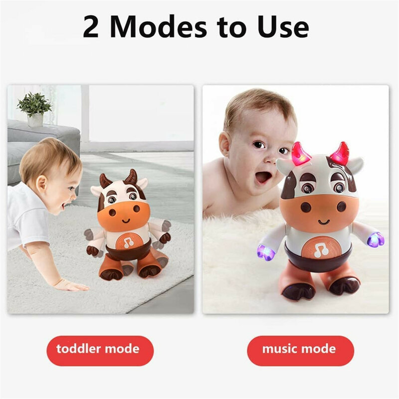 Baby Cow Musical Toys 2023 New Musical Duck/ Cow/ Deer Toy Baby Preschool Educational Learning Toy Music, Dancing Musical Toy