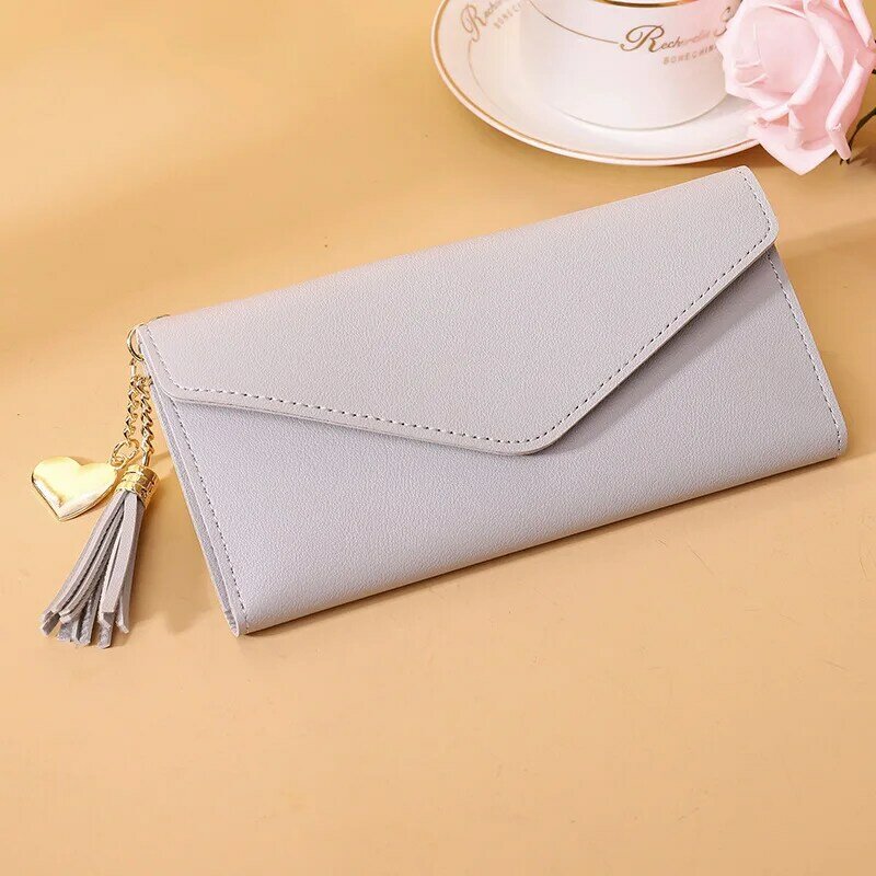 Brand Designer Short Coin Cluth Purses Leather Long Wallets Women's Luxury Female Phone Wallet Mini Credit Card Holder Money Bag