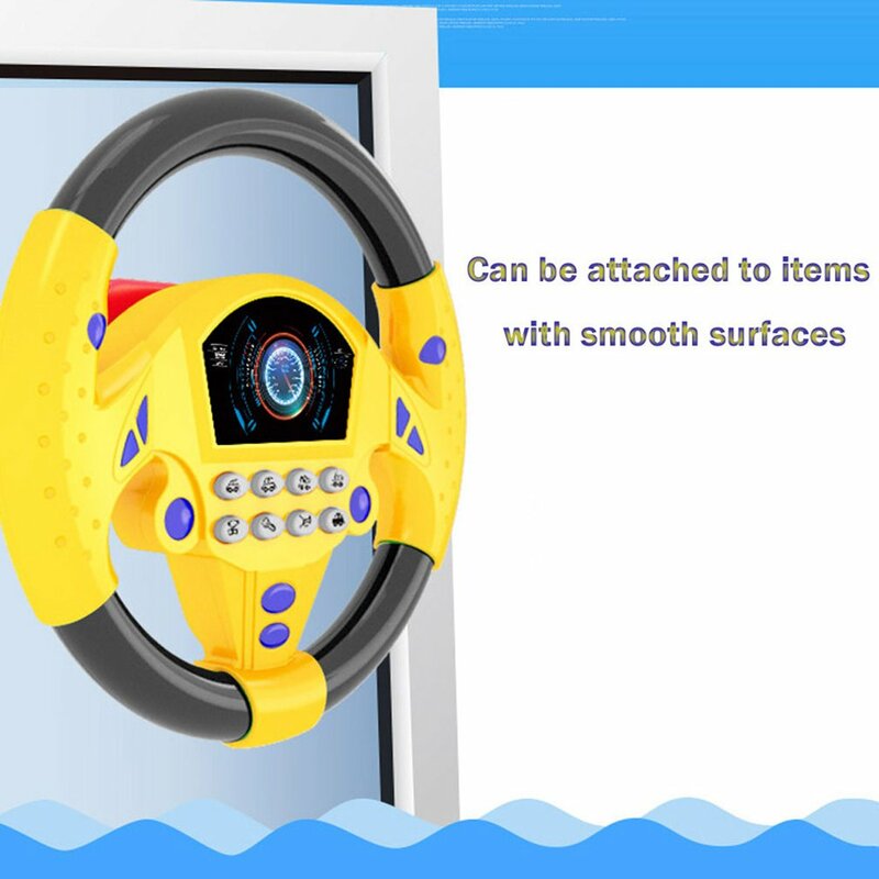Children Musical Developing Educational Toys Simulation Steering Wheel with Light Early Education Sounding Toy For Kids