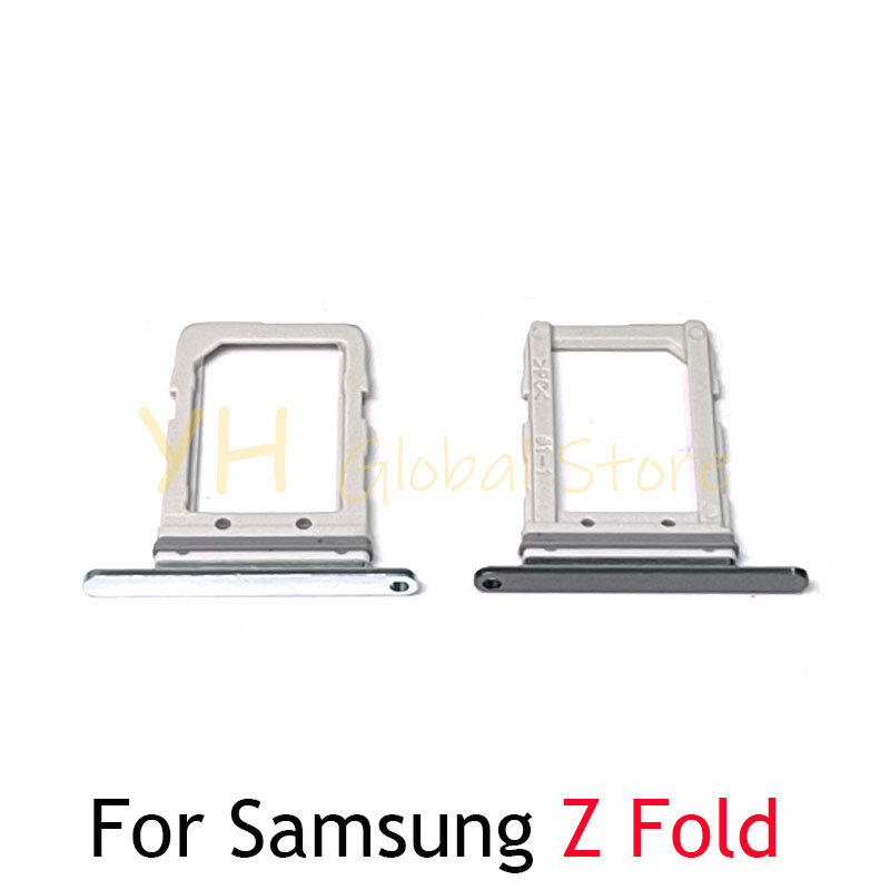 For Samsung Galaxy Z Fold 2 3 Z Fold2 Fold3 Sim Card Board Micro SD Card Reader Adapters Repair Parts