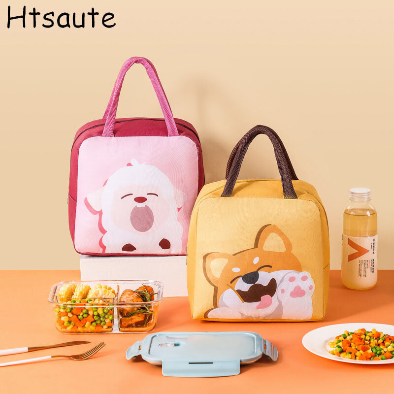 Kinder Cartoon Lunch Bag tragbare isolierte thermische Lunchbox Picknick-Tasche Lebensmittel frische Kühltasche Mädchen Junge Konservierung Handtasche