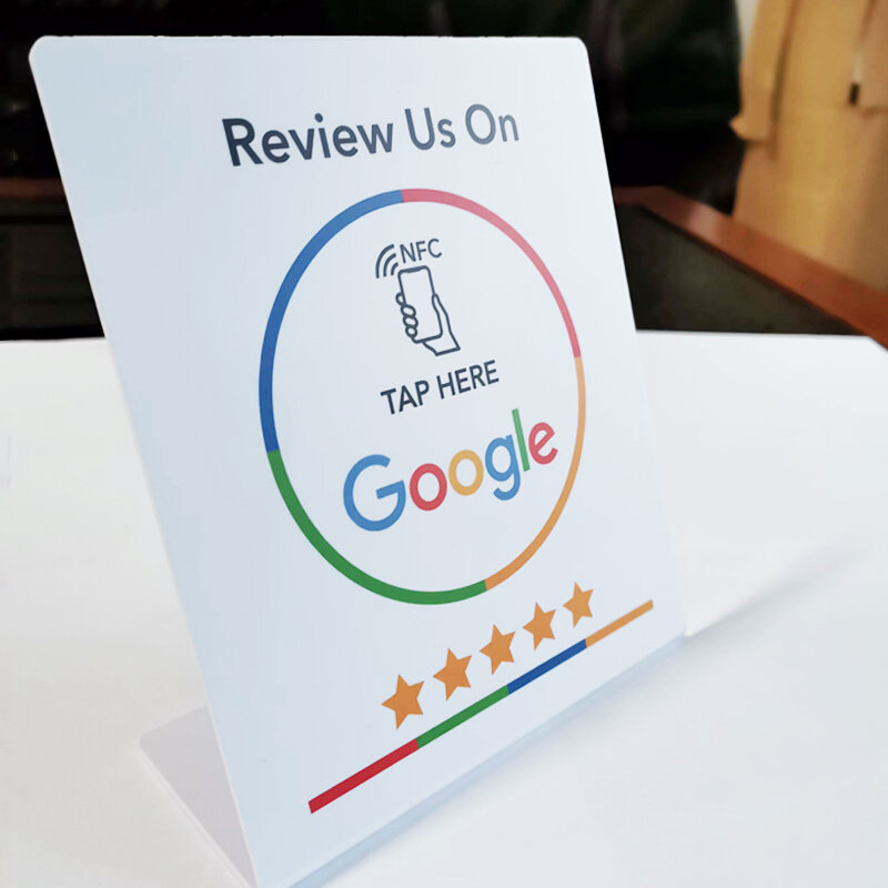 Display Stand para o Google Review, NFC Card, Table Display