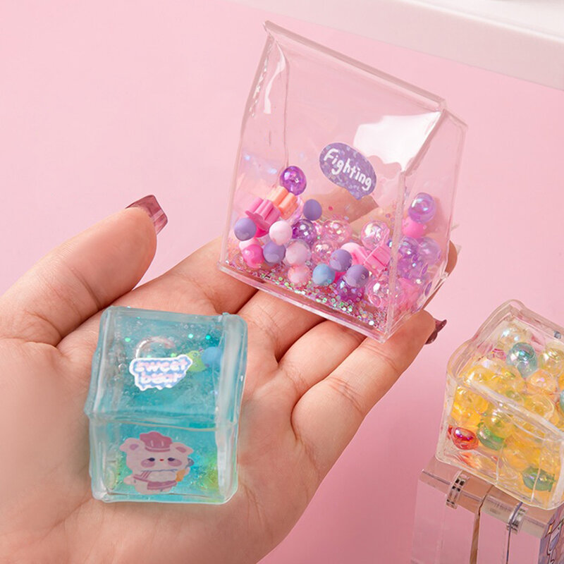 Glitter Nano Tape Blowable Bubble Tape Não-marcação Adesivo de dupla face para DIY Craft Pinch Toy Alta Pegajosa 5CM x 1M / 3CM x 1M
