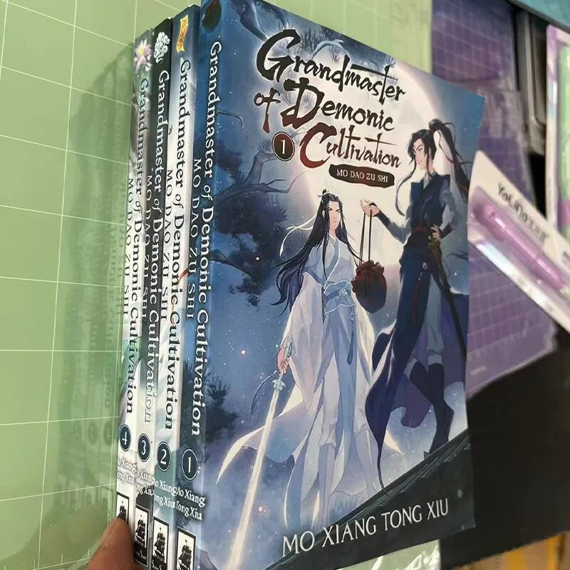 5 книг/набор, книга-Фантастика на английском языке, Grandmaster of Demonic Culture Mo Dao Zu Shi Novel Vol. 1-5, книга-комикс, манга на английском языке