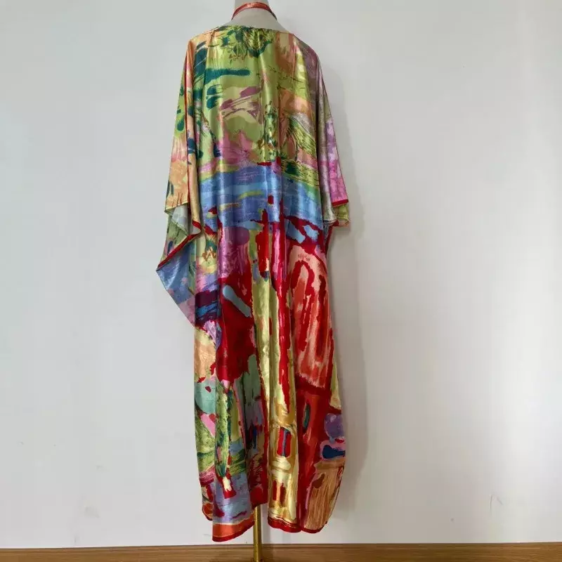 Einteiliger afrikanischer Polyester mantel für Frauen Dashiki Kleid im neuen Stil afrikanische Kleidung Mode Africa ine Femme Afrika Kleidung