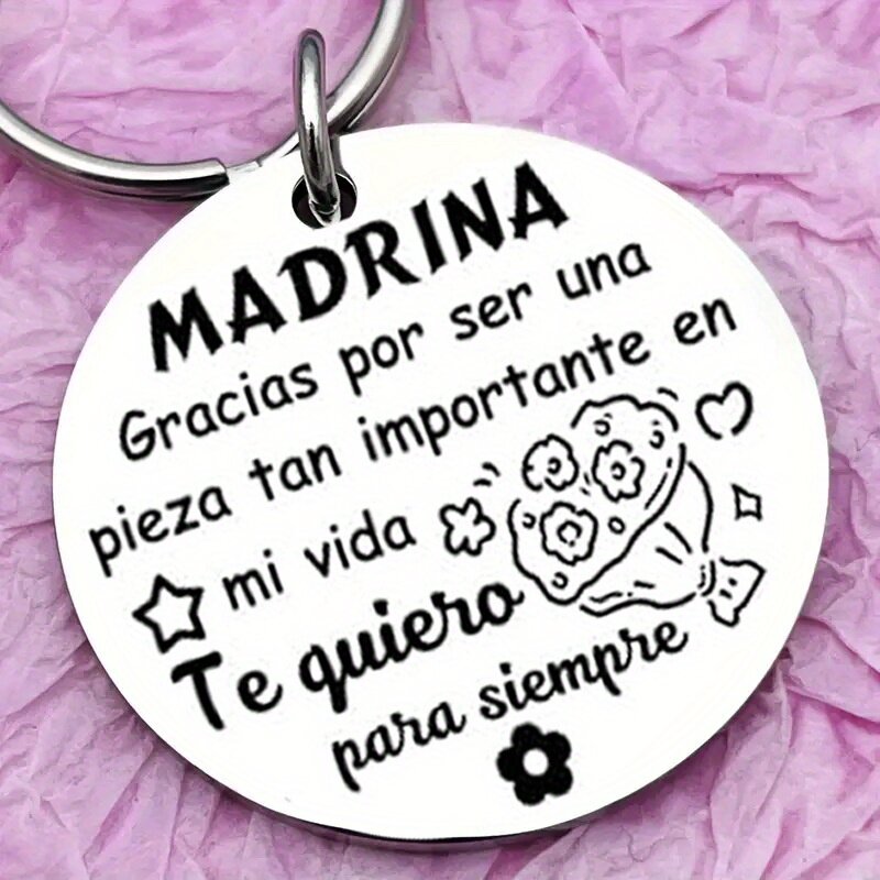 1PC Godmother Chrismtas Gifts from Godchild, Fairy Godmother Keychain for Women
