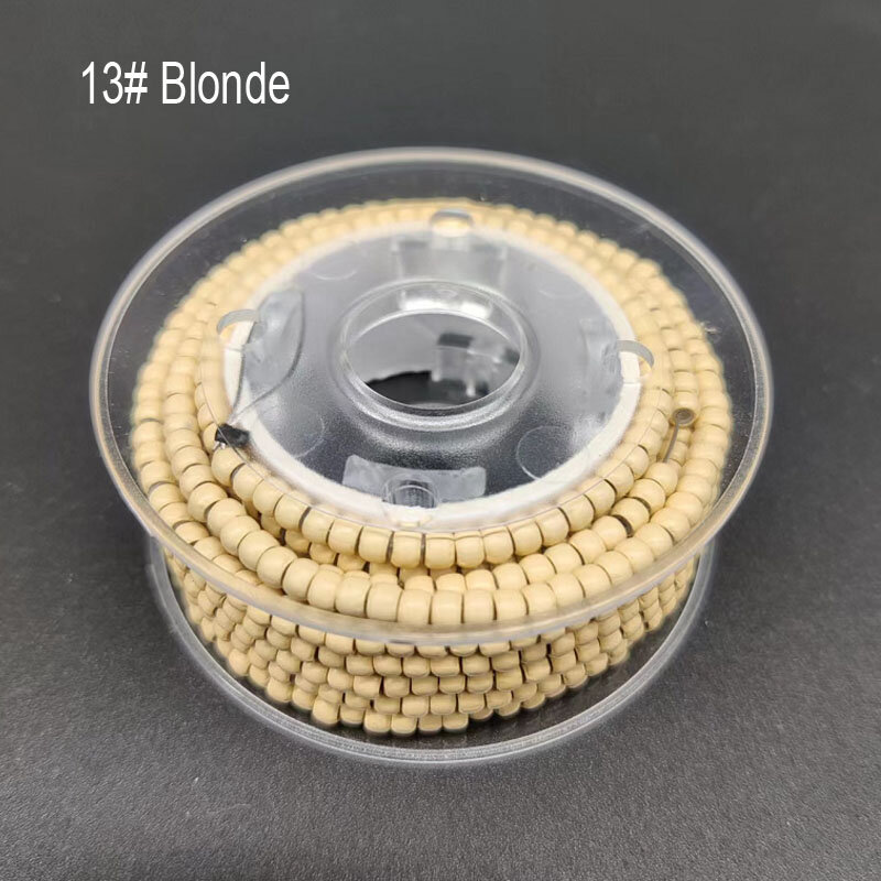 1000 sztuk wstępnie załadowane pierścienie Nano silikonowe pierścienie Nano linki koraliki do przedłużania włosów narzędzia wykonane Easi Loop Hook Plier