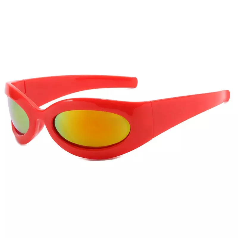 Anime Tengen Toppa Gurren Lagann Simon occhiali Cosplay occhiali da sole rossi Unisex per adulti occhiali da sole accessori per costumi di Halloween puntelli