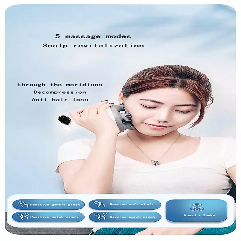 Head massager scalp massager home headache artifact electric automatic eight-claw scalp physiotherapy device