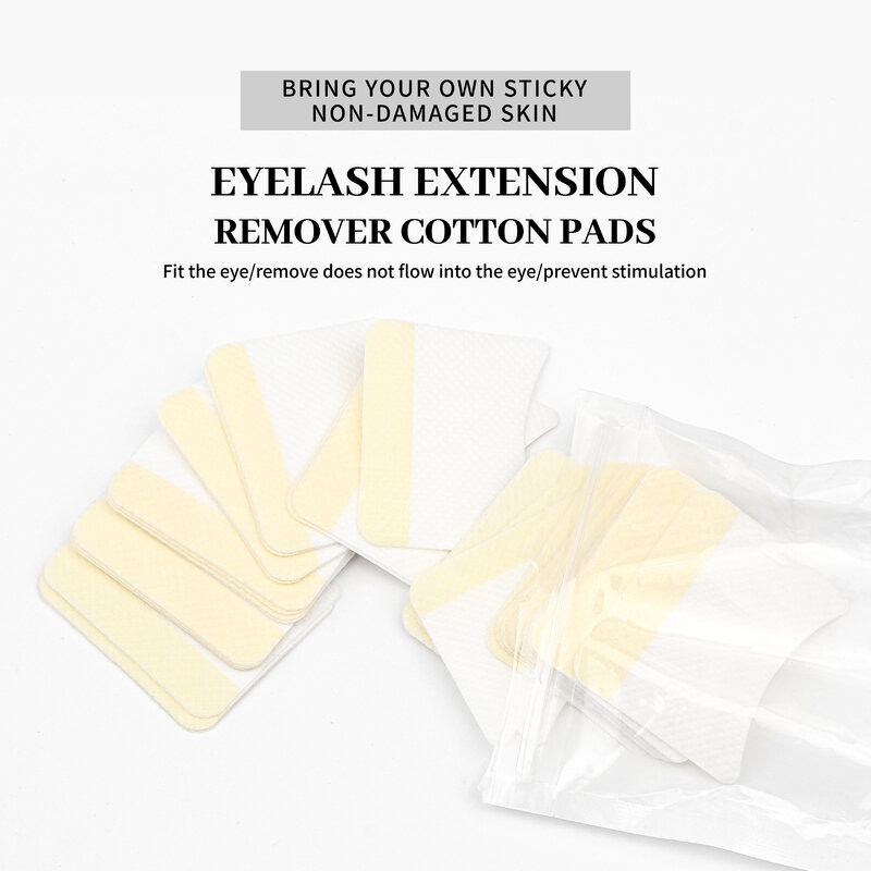 XIUSUZAKI 40pcs Cotton Disposable Under Eyelash Pad False Eyelashes Extension for Removing Grafting Eyelash Makeup Tools