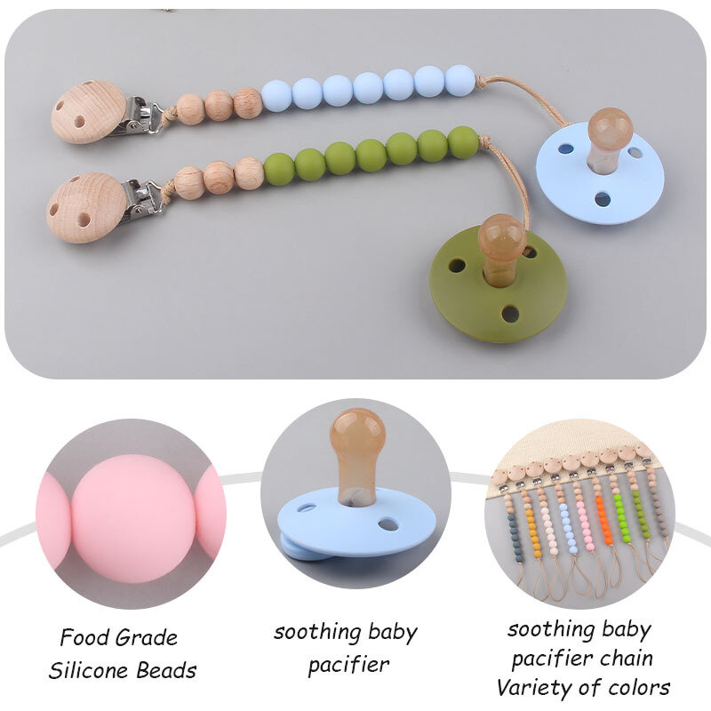 1PC Baby Pacifier ซิลิโคน Pacifiers ทารก Bibs Pacifier 10สี Nipple Dummy Pacifier Soother Baby Shower ของขวัญ0-3ปี