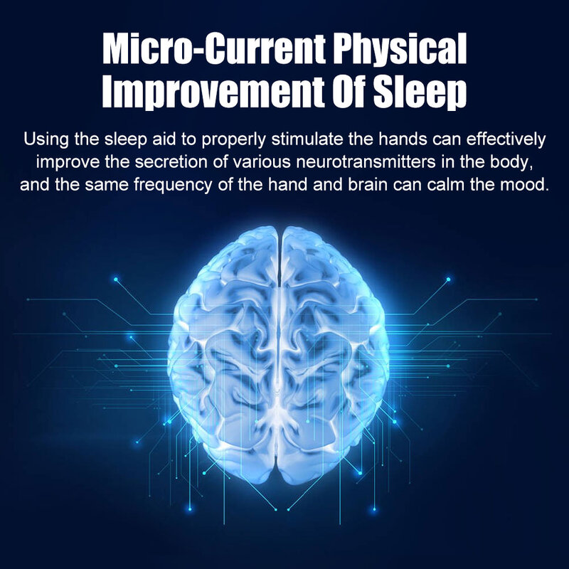 Instrumento de Ayuda para el sueño, masajeador de mano de microcorriente, instrumento de hipsis, relajación, alivio de presión de tensión, ayuda, dispositivo para dormir