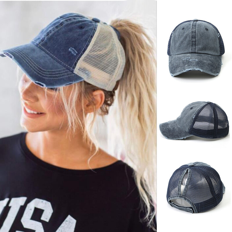 女性用の調節可能な野球帽,ヴィンテージスタイルの野球帽,後ろに調節可能,夏に最適