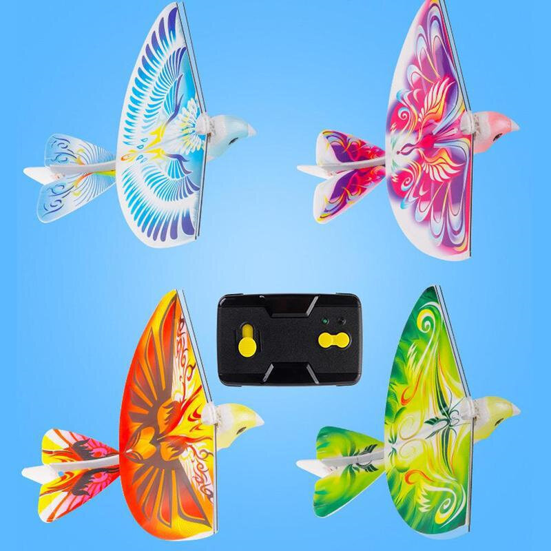 Electronic Bird Toy Mini Remote Control 2.4ghz Flying Rc Bird Toy Flying Bird Simulation Without 235x275x70mm 360 Degree Rc Bird