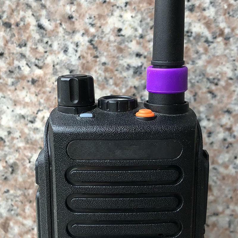 1PC Colorful ID Bands Distinguish Walkie Talkie Antenna Group Ring for Motorola Two Way Radio walkie talkie accessories