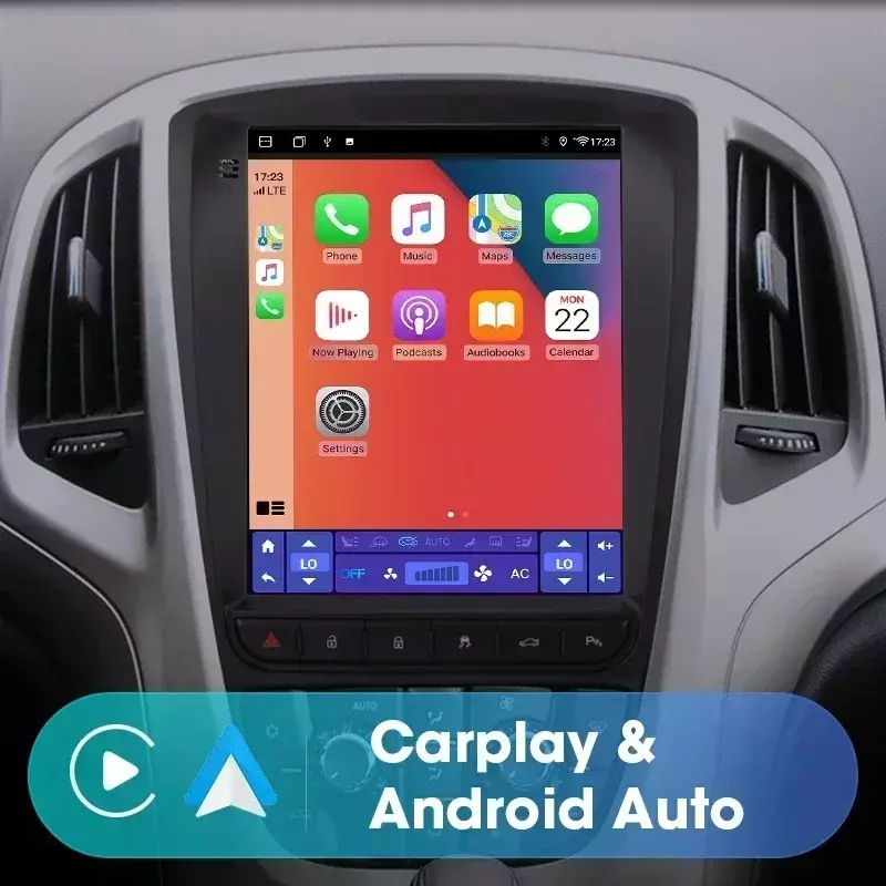Srnubi Radio samochodowe Android 12.0 dla Opel Astra J Vauxhall Buick Verano 2009-2015 multimedialny odtwarzacz Video 2Din 4G WIFI Carplay jednostka główna