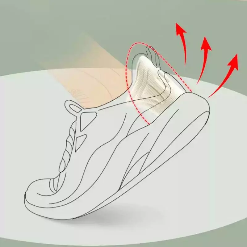Bantalan Sol dalam sepatu olahraga, 1 pasang bantalan sol dalam pelindung tumit antiaus ukuran dapat disesuaikan