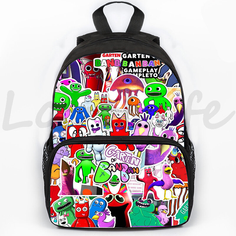 Garten of Banban Banban Garden Game Bag Backpack for Girls Boys Children Cartoon Anime Backpacks Schoolbag Kids Zipper Rucksack