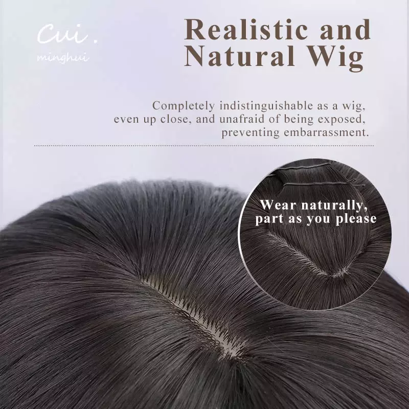 ALXNAN-Perucas sintéticas curtas e retas com franja para mulheres, perucas pretas naturais, resistente ao calor, cabelo falso, festa cosplay
