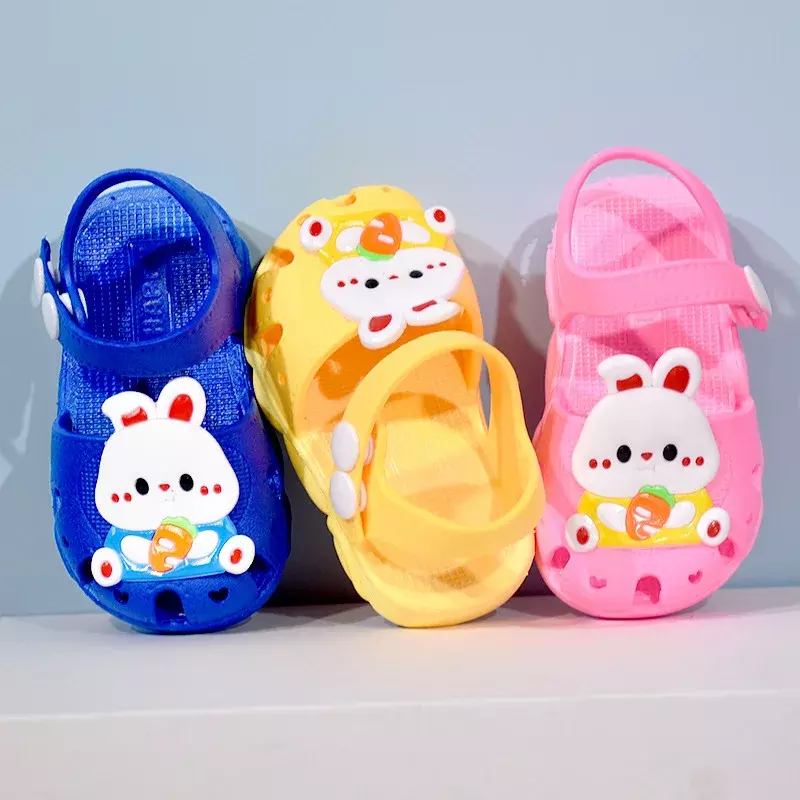 Sandalias-Chaussures de marche coordonnantes pour bébés, sandales d'été pour filles, semelle souple, chaussures de plage pour garçons, chaussures pour bébés de 0 à 2 ans