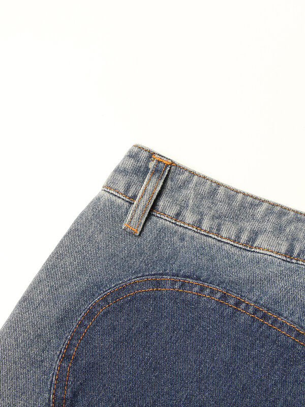 Женские джинсы с вырезами, весенние трендовые индивидуальные повседневные широкие брюки на молнии с высокой талией, модная повседневная одежда, джинсы y2k