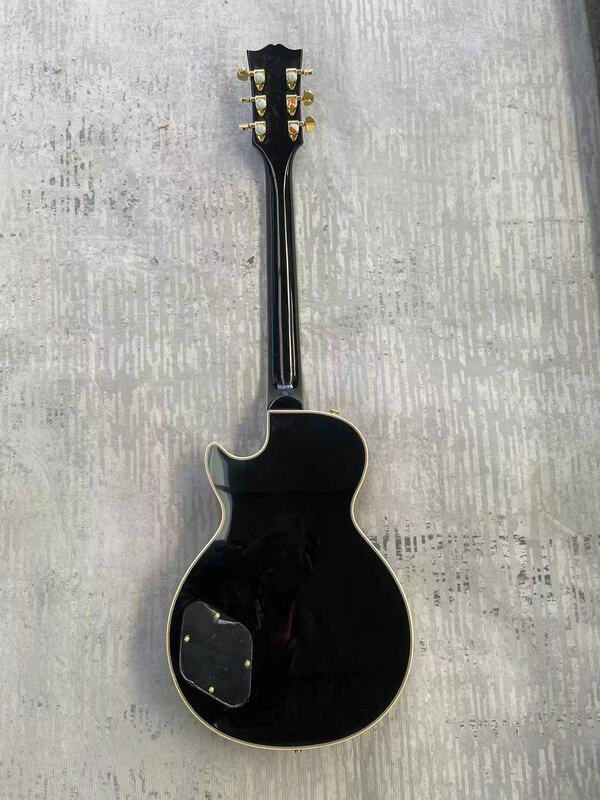 Электрическая гитара, с логотипом Gib $, сделано в Китае, черная, 1 пикап, корпус из красного дерева, на открытом воздухе, на заказ,