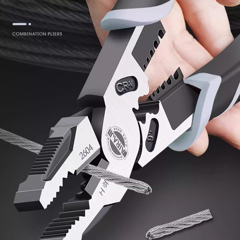 Multifunctional Tiger Pliers Diagonal Pointed Nose Pliers Hardware Tools Labor-saving Steel Wire Electrician Pliers
