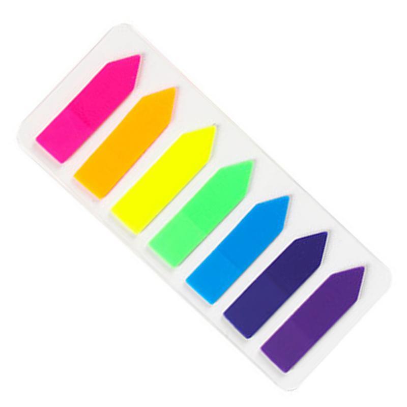 Colorido Self-Stick Note Pads, Sticky Notes, Etiquetas para Page Marking e Arquivo Classificado