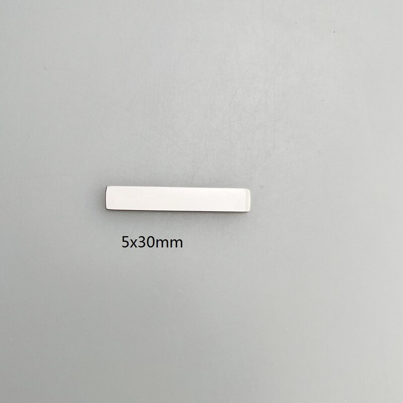 Free Laser Engrave 10pcs Custom logo or design Rectangle Plate Stainless Steel Rectangle Plate no hole plate