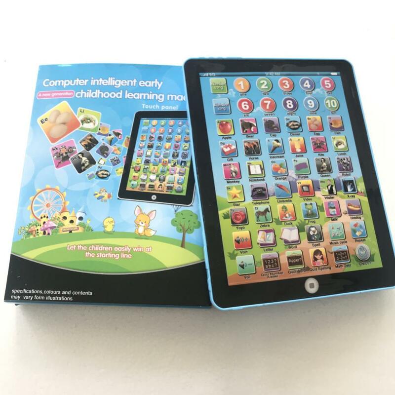 Simulação Inglês Learning Tablet for Children, Laptop Touch Screen, Jogo de Pais e Filhos, Brinquedos Educativos para Crianças, Aniversário, 2 pcs, 3pcs