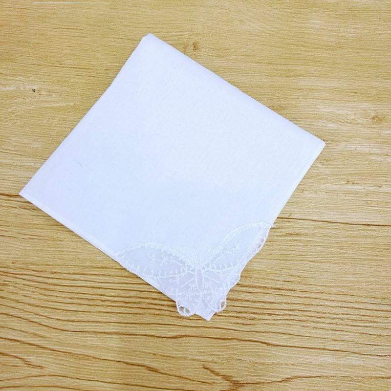 Women Lace Scarf Handkerchief Mini Square Towel Scarf Fashion Adult Accessories