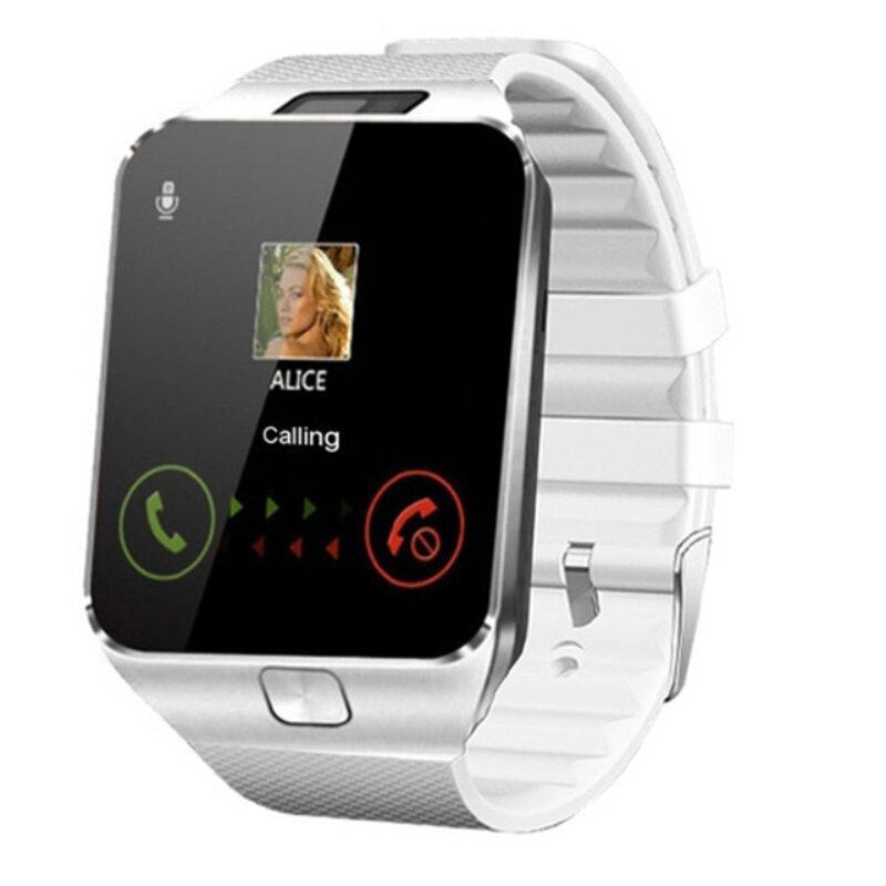 Dz09 Sport Smart Watch para homens e mulheres, relógio de pulso Bluetooth, suporte do relógio, Tf Sim, câmera, Samsung, Huawei, Xiaomi, telefone Android