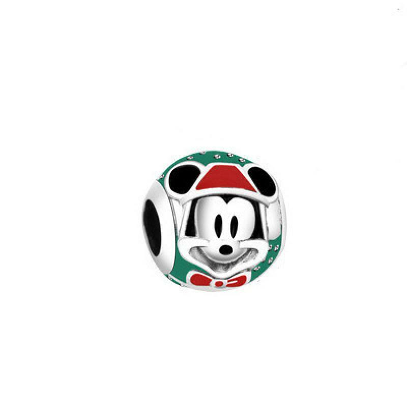 Disney Alloy Pendant Mickey Minnie Mouse Charms Bead Pendant Fit Bracelets Bangles DIY Women Jewelry Accessories Birthday Gifts