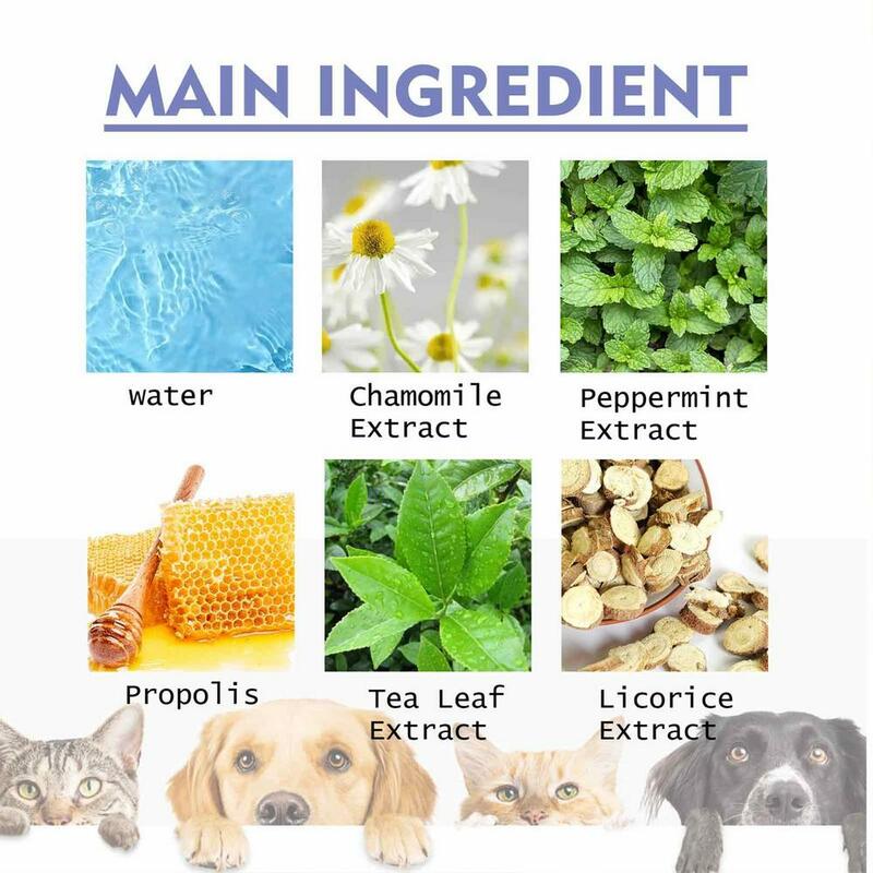 Espray de limpieza Oral para mascotas, desodorante para prevenir el cálculo, el mal aliento, suministros para mascotas, 50ml