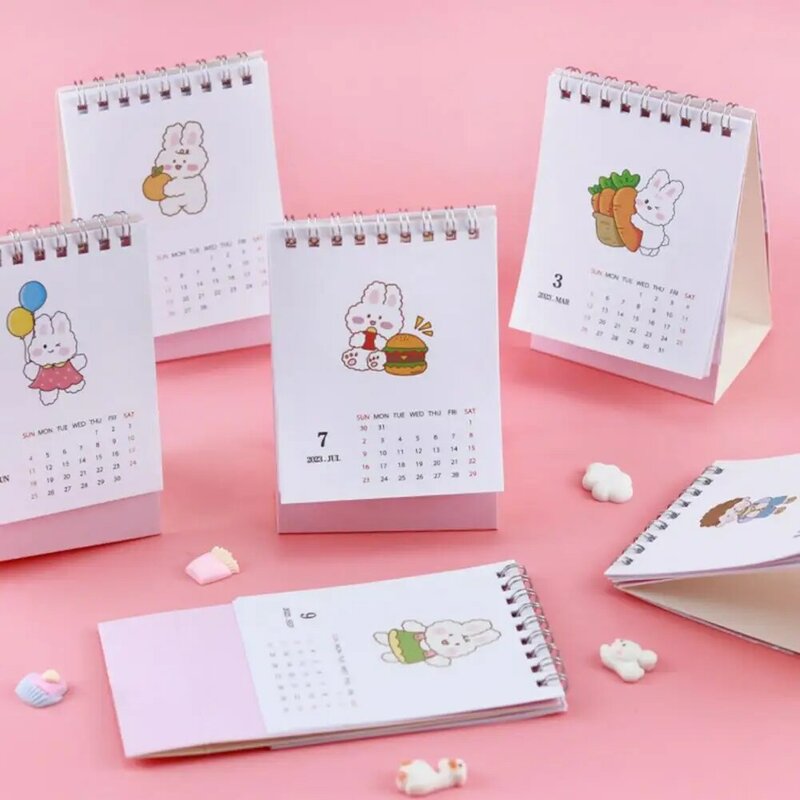 Creativo adorabile 2023 calendario dei cartoni animati decorazione della tavola ornamento calendario decorazione piano libro materiale scolastico
