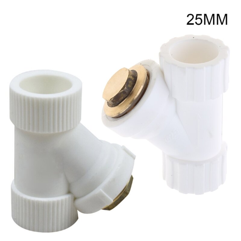 Filtro colador tipo Y LXAF, accesorios tubería agua, accesorios calefacción, 20/25/32/40/50/63mm, filtro tipo Y PP,