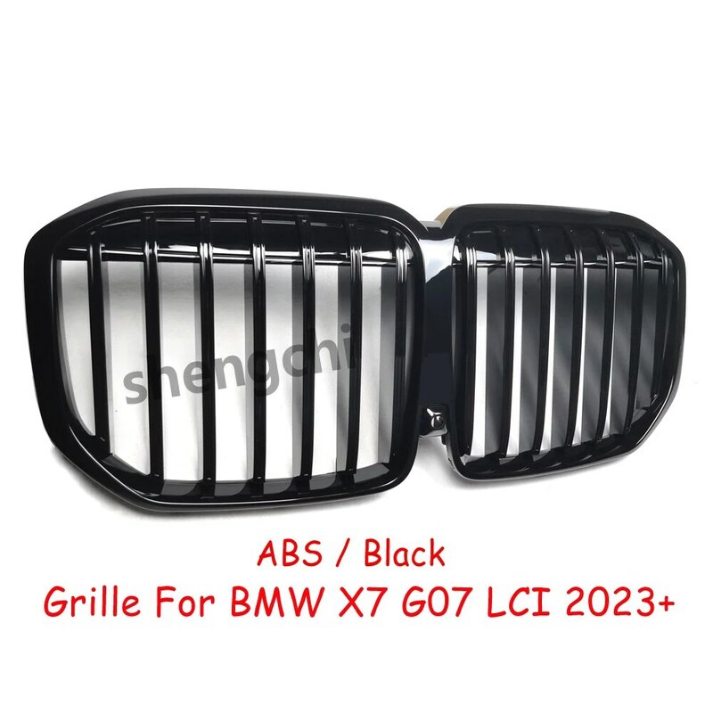 X7 G07 LCI ABS глянцевые черные решетки переднего бампера для BMW X7 G07 M50i M60i Сменные гоночные решетки 2023 +