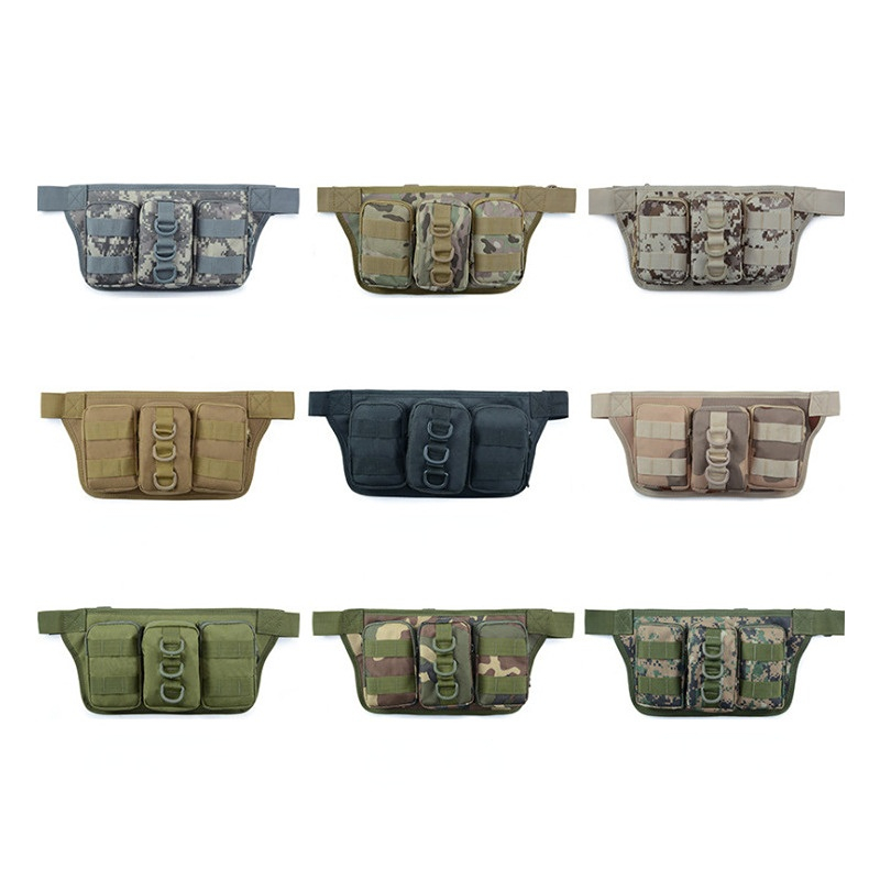 Fashion Large Capacity Chic Nylon Waist Packs Multi-function Outdoor Sports Unisex Bags Military Portable Fishing Hunting Bags