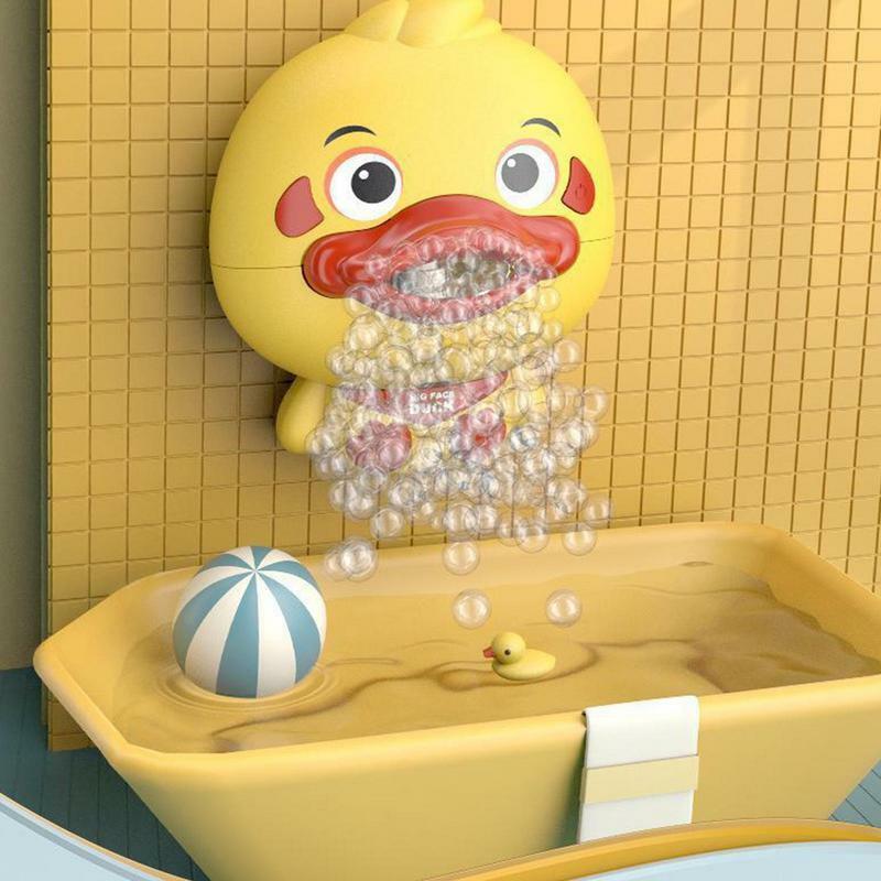 Bubble duck Baby Bath Toy bolle da bagno a batteria con musica morbida per bambini creative Bath bubble Machine regali di compleanno