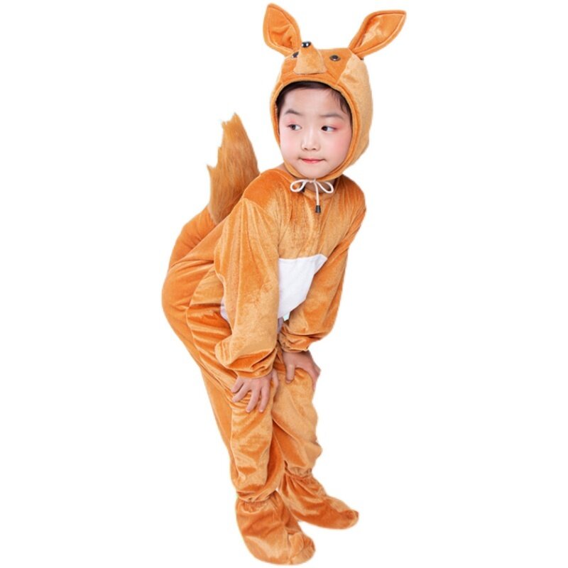 Squirrel Performance Suit Children's Halloween Kindergarten Stage Parent-child Drama Cartoon Animal Performance Suit