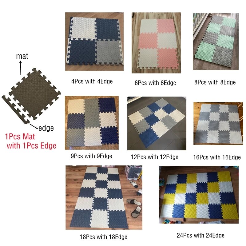 Tappetino da gioco Puzzle spessore 2.5Cm per bambini tappetino da gioco morbido s attività di superficie tappetino da gioco per bambini tappetino da gioco per bambini di sicurezza
