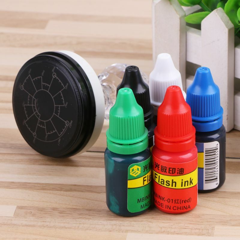 10Ml Flash Refill Inkt Voor Lichtgevoelige Zegel Stempel Olie Stempelen Machine Diy Scrapbooking Kantoorbenodigdheden Fotoalbum Kaart