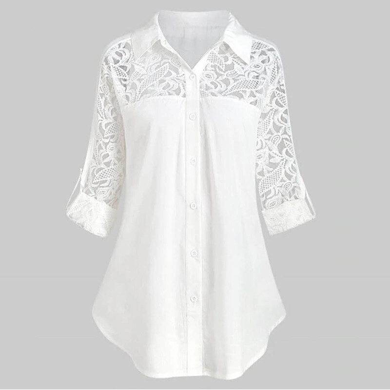 Arazooyi-Blusa informal para mujer, camisa Harajuku con bordado, moda femenina